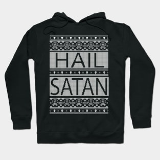 Hail Satan Christmas Knit Hoodie